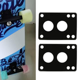 Maxbell 3xSkateboard Riser Pads Pair of Risers Longboard Shock Pads Black 6mm A