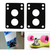 Maxbell 3xSkateboard Riser Pads Pair of Risers Longboard Shock Pads Black 6mm A
