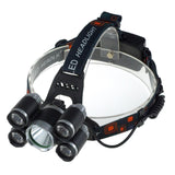 Maxbell LED Zoomable Headlight Head Torch Flashing Lamp For Camping Fishing Silver - Aladdin Shoppers