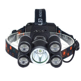 Maxbell LED Zoomable Headlight Head Torch Flashing Lamp For Camping Fishing Silver - Aladdin Shoppers