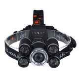 Maxbell LED Zoomable Headlight Head Torch Flashing Lamp For Camping Fishing Silver - Aladdin Shoppers