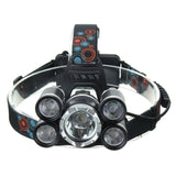 Maxbell LED Zoomable Headlight Head Torch Flashing Lamp For Camping Fishing Silver - Aladdin Shoppers