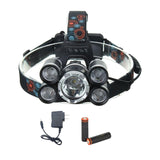 Maxbell LED Zoomable Headlight Head Torch Flashing Lamp For Camping Fishing Silver - Aladdin Shoppers