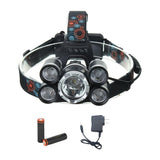 Maxbell LED Zoomable Headlight Head Torch Flashing Lamp For Camping Fishing Silver - Aladdin Shoppers