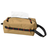 Maxbell 2xPortable Tissue Paper Holder Cloth Rectangle Napkin Holder Car Accessories khaki