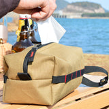 Maxbell 2xPortable Tissue Paper Holder Cloth Rectangle Napkin Holder Car Accessories khaki