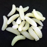 Maxbell 4x100pcs Worms Bait Soft Fishing Lure Maggots Bass Crankbait Tackle Wobbler