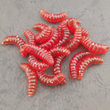 Maxbell 4x100pcs Worms Bait Soft Fishing Lure Maggots Bass Crankbait Tackle Wobbler