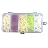 Maxbell 3x100pcs Worms Bait Soft Fishing Lure Maggots Bass Crankbait Tackle Wobbler