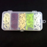 Maxbell 3x100pcs Worms Bait Soft Fishing Lure Maggots Bass Crankbait Tackle Wobbler