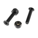 Maxbell 2x8x Replacement Longboard Skateboard Wheel Hardware Screws 25mm Black
