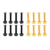 Maxbell 2x8x Replacement Longboard Skateboard Wheel Hardware Screws 25mm Black