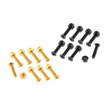 Maxbell 2x8x Replacement Longboard Skateboard Wheel Hardware Screws 25mm Black