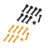Maxbell 2x8x Replacement Longboard Skateboard Wheel Hardware Screws 25mm Black