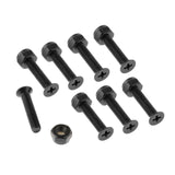Maxbell 2x8x Replacement Longboard Skateboard Wheel Hardware Screws 25mm Black