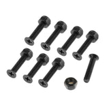 Maxbell 2x8x Replacement Longboard Skateboard Wheel Hardware Screws 25mm Black