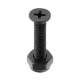 Maxbell 2x8x Replacement Longboard Skateboard Wheel Hardware Screws 25mm Black