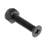 Maxbell 2x8x Replacement Longboard Skateboard Wheel Hardware Screws 25mm Black