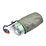 Maxbell 2xOutdoor Camping Thermal Sleeping Bag Emergency Survival Blanket Green + Bag