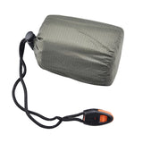 Maxbell 2xOutdoor Camping Thermal Sleeping Bag Emergency Survival Blanket Green + Bag