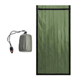 Maxbell 2xOutdoor Camping Thermal Sleeping Bag Emergency Survival Blanket Green + Bag