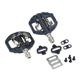 Maxbell Double Use Clipless Pedals & Flat Pedal Fits Shimano SPD Mountain Bike - Aladdin Shoppers