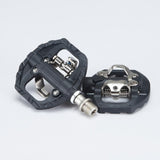 Maxbell Double Use Clipless Pedals & Flat Pedal Fits Shimano SPD Mountain Bike - Aladdin Shoppers