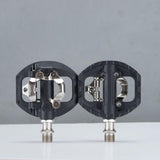 Maxbell Double Use Clipless Pedals & Flat Pedal Fits Shimano SPD Mountain Bike - Aladdin Shoppers
