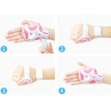 Maxbell 2/Set Luminous Kid Skating Safety Protective Gear Knee Elbow Wrist Pad