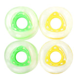 Maxbell 4x Replacement Skateboard Shark Wheels PU Longboard Maintenance Parts Yellow - Aladdin Shoppers