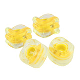 Maxbell 4x Replacement Skateboard Shark Wheels PU Longboard Maintenance Parts Yellow - Aladdin Shoppers