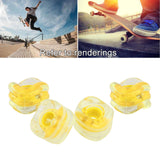 Maxbell 4x Replacement Skateboard Shark Wheels PU Longboard Maintenance Parts Yellow - Aladdin Shoppers