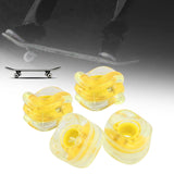 Maxbell 4x Replacement Skateboard Shark Wheels PU Longboard Maintenance Parts Yellow - Aladdin Shoppers