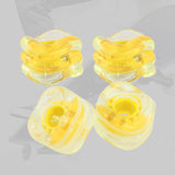 Maxbell 4x Replacement Skateboard Shark Wheels PU Longboard Maintenance Parts Yellow - Aladdin Shoppers