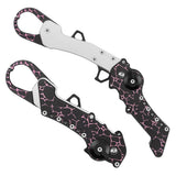 Maxbell Fish Lip Gripper Clip Fishing Lip Gripper fold Hand Fish Grabber Tool black - Aladdin Shoppers