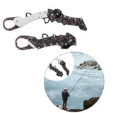 Maxbell Fish Lip Gripper Clip Fishing Lip Gripper fold Hand Fish Grabber Tool black - Aladdin Shoppers