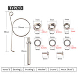 Maxbell Maxbell 1 Set Fishing Reel Kits Bearing Washer Gasket Modification Fishing Accessory Type B