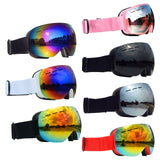 Maxbell Maxbell Magnetic Ski Goggles Windproof Glasses for Adults Black Frame  Red Lenses