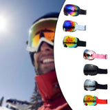 Maxbell Maxbell Magnetic Ski Goggles Windproof Glasses for Adults Black Frame  Red Lenses