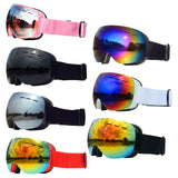 Maxbell Maxbell Magnetic Ski Goggles Windproof Glasses for Adults Black Frame  Red Lenses