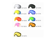 Maxbell Maxbell Magnetic Ski Goggles Windproof Glasses for Adults Black Frame  Red Lenses