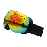 Maxbell Maxbell Magnetic Ski Goggles Windproof Glasses for Adults Black Frame  Red Lenses