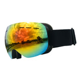 Maxbell Maxbell Magnetic Ski Goggles Windproof Glasses for Adults Black Frame  Red Lenses