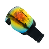 Maxbell Maxbell Magnetic Ski Goggles Windproof Glasses for Adults Black Frame  Red Lenses