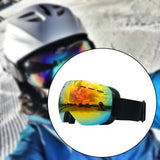 Maxbell Maxbell Magnetic Ski Goggles Windproof Glasses for Adults Black Frame  Red Lenses