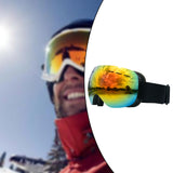 Maxbell Maxbell Magnetic Ski Goggles Windproof Glasses for Adults Black Frame  Red Lenses