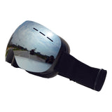 Maxbell Maxbell Magnetic Ski Goggles Windproof Glasses for Adults Black Frame  Silver Lenses