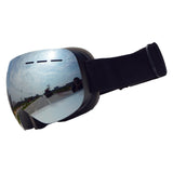 Maxbell Maxbell Magnetic Ski Goggles Windproof Glasses for Adults Black Frame  Silver Lenses