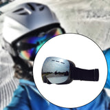 Maxbell Maxbell Magnetic Ski Goggles Windproof Glasses for Adults Black Frame  Silver Lenses