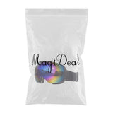 Maxbell Maxbell Magnetic Ski Goggles Windproof Glasses for Adults Black Frame Blue Lenses